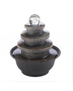 TIERED ROUND TABLETOP FOUNTAIN