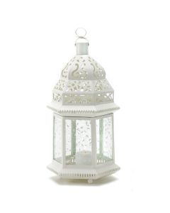 LARGE WHITE MOROCCAN LANTERN