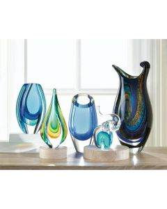 ART GLASS WATER DROP STATUE
